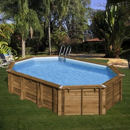 Echtholzpool »Safran 2«, braun, BxHxL: 395 x 133 x 620 cm