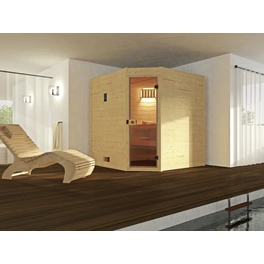 Ecksauna »Valida Eck 1.8«, ohne Ofen, BxHxT: 189 x 203,5 x 172 cm