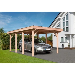 Einzelcarport »Erding 2«, Außenmaß BxT: 338 x 762 cm, braun, Holzart: Douglasie