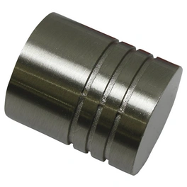Endknopf, Chicago, Zylinder, 20 mm, 2 Stück, Silber