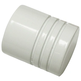 Endknopf, Chicago, Zylinder, 20 mm, 2 Stück, Weiß