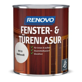 Fenster- und Türenlasur seidenglänzend, kalkweiss