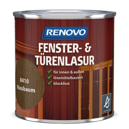 Fenster- und Türenlasur seidenglänzend, nussbaum RAL 8410