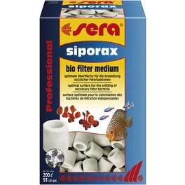 Filtermaterial »siporax«, weiß, für Süß- und Meerwasseraquarien, Gartenteiche