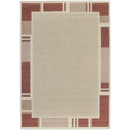 Flachgewebe-Teppich »Louisiana«, BxL: 120 x 170 cm, beige/terrakottafarben