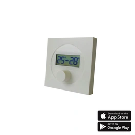 Funk-Thermostat Steuerung, (BxLxT): 9 x 4 x 9 cm, weiß, kunststoff