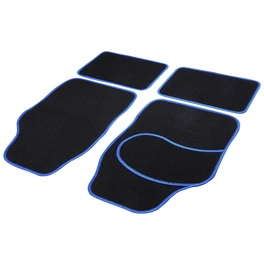 Fußmatte »Basic«, 4-teilig, Nadelfilz, schwarz/blau