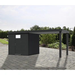 Gartenhaus »Eleganto 2424«, BxHxT: 521 x 227 x 238 cm, Metall, mit Seitendach rechts