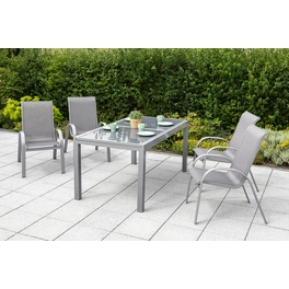 Gartenmöbelset »Amalfi«, 4 Sitzplätze, Aluminium/Textil