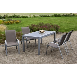 Gartenmöbelset »Amalfi«, 4 Sitzplätze, Aluminium/Textil