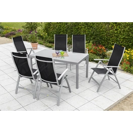 Gartenmöbelset »Carrara«, 6 Sitzplätze, Aluminium/Textil