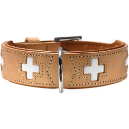 Halsband »Swiss«, Gr. M-L, natur/beige