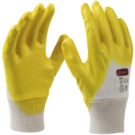 Handschuh »Montage«, gelb, Nitrilbeschichtet