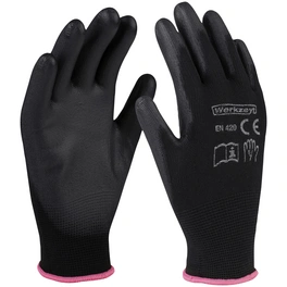 Handschuh, schwarz, Soft-PU-beschichtet