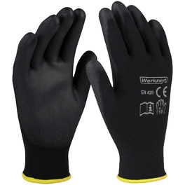 Handschuh, schwarz, Soft-PU-beschichtet