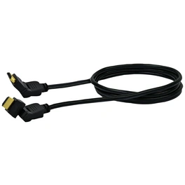 HDMI-Kabel, mit Ethernet, 1,5 m, 360°, Schwarz