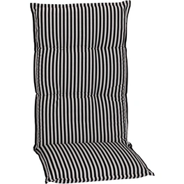 Hochlehnerauflage »Turin«, schwarz/weiß, BxL: 46 x 118 cm