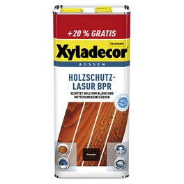 Holzschutz-Lasur, 6 l, palisanderfarben, geeignet für Holzflächen im Außenbereich
