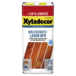 Holzschutz-Lasur, 6 l, pinienfarben, geeignet für Holzflächen im Außenbereich