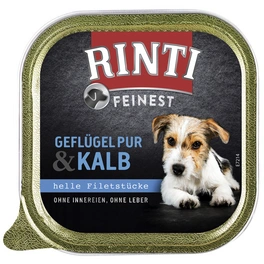 Hunde-Nassfutter »Feinest«, Geflügel/Kalb, 150 g
