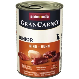 Hunde-Nassfutter »Junior«, Rind/Huhn, 400 g