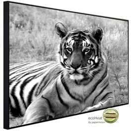 Infrarotheizung »EcoHeat - Tiger Portrait Schwarz + Weiss«, Matt-Effekt