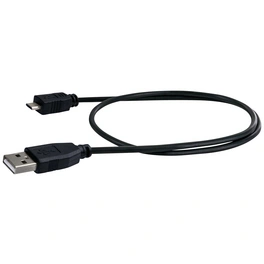 Kabel, 1x USB 2.0 A / 1x USB Micro B, Schwarz, 0,5 m