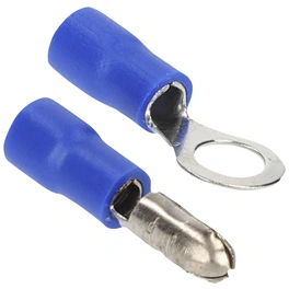 Kabelverbinder-Set, kunststoff|metall, blau