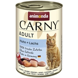 Katzen-Nassfutter »Carny«, Huhn/Lachs, 400 g