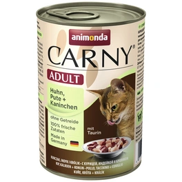 Katzen-Nassfutter »Carny«, Huhn/Pute/Kaninchen, 400 g