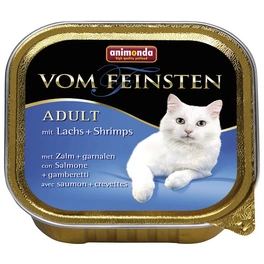 Katzen-Nassfutter »Adult«, Lachs/Shrimps, 32 Schalen, je 100 g