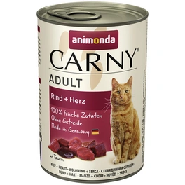 Katzen-Nassfutter »Carny«, Rind/Herz, 400 g