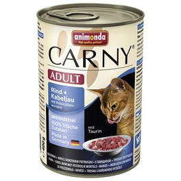 Katzen-Nassfutter »Carny«, Rind/Kabeljau/Petersilie, 400 g