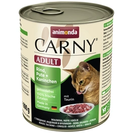 Katzen-Nassfutter »Adult«, Rind/Pute/Kaninchen, 800 g