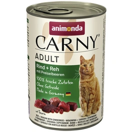 Katzen-Nassfutter »Carny«, Rind/Reh/Preiselbeeren, 400 g