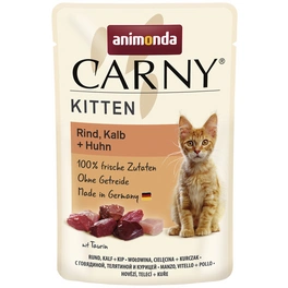 Katzen-Nassfutter »Kitten«, Rind/Kalb, 85 g