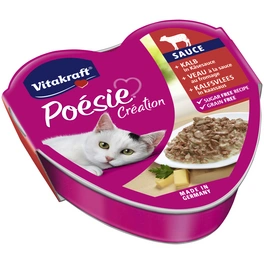 Katzen-Nassfutter »Poésie Création«, 85 g, Kalb/Käse