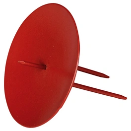 Kerzenhalter, Metall, rot, Ø: 6,5 cm