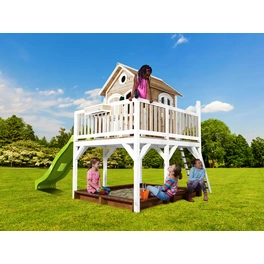 Kinderspielhaus »Liam«, BxHxT: 377 x 291 x 255 cm, Holz, braun/weiß/lindgrün