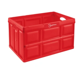 Klappbox, BxHxL: 36 x 29,5 x 53 cm, 46 l, rot