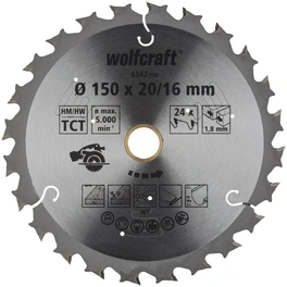 Kreissägeblatt, Ø: 150 mm, 24 Zähne, Hartmetall