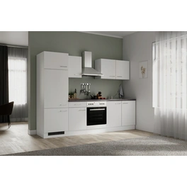 Küchenzeile, mit E-Geräten, Gesamtbreite: 270 cm, Arbeitsplatte mit High Pressure Laminate (HPL)