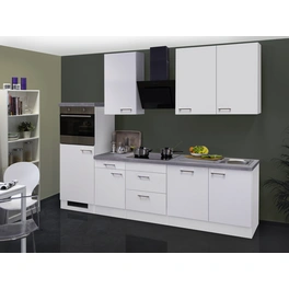 Küchenzeile, mit E-Geräten, Gesamtbreite: 280 cm, Arbeitsplatte mit High Pressure Laminate (HPL)