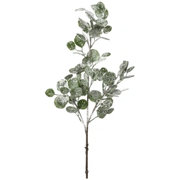 Kunstblume »Eukalypthuszweig geeist«, Kunststoff, grünweiß