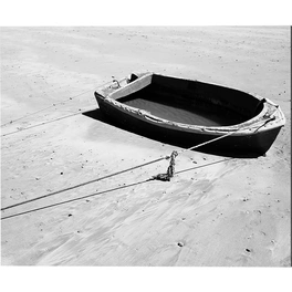 Kunstdruck »Das Boot am Strand«, mehrfarbig, Alu-Dibond