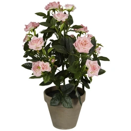 Kunstpflanze, Rosenstrauch, rosa