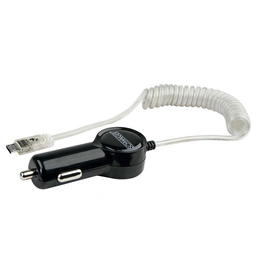 Ladeadapter, für KFZ mit Spiralkabel Mico USB Stecker