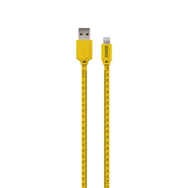 Ladekabel, Apple Lightning Sync Kabel flach, mit Maßband, 1,2 m