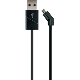 Ladekabel, Micro USB Sync Kabel 1,2 m, Winkel, schwarz