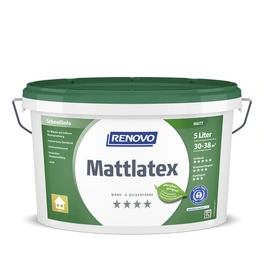 Latexfarbe, »Mattlatex«, weiss, 5l